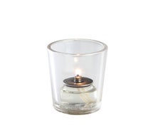 Casual Restaurant Candle Lamp 3"H, Clear