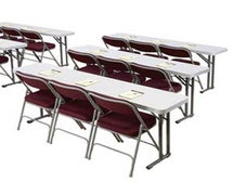 Central Restaurant BT1872 Lightweight Folding Seminar Table - 72"Wx18"D