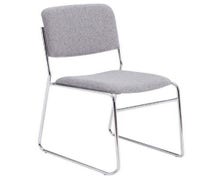 National Public Seating 8600 Series Lightweight Stack Chair - 19"W, 19" Seat Height, Classic Gray
