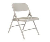 Steel Folding Chair, Gray