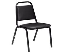 Taper Back Stack Chair, Black, Multiples of 4