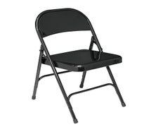 National Public Seating 510 - Folding Chair, All Steel, Black