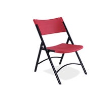 National Public Seating 640 - Folding Chair, Blow Molded, Red