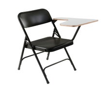 National Public Seating 5210L Folding Chair, Tablet Arm, Left, Gray Nebula