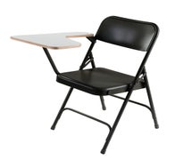 National Public Seating 5210R Folding Chair, Tablet Arm, Right, Gray
