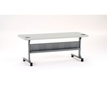 National Public Seating BPFT-2460 - Plastic Table, Specked Grey, Table 24"X60", Flip-N-Store