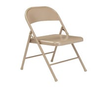 Value Series All Steel Folding Chair, 18"W, Beige