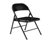 Value Series All Steel Folding Chair, 18"W, Black