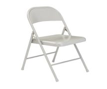 Value Series All Steel Folding Chair, 18"W, Gray
