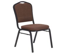 9300 Series Silhouette Stack Chair, Black Santex Frame, Chocolatier Fabric Seat