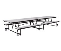 NPS MTFB12-MDPEPC 12' Rectangular Cafeteria Table- Bench