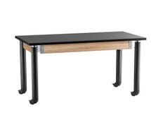 National Public Seating SLT4-2460PC Adjustable Science Table w/ Caster Legs, 24" X 60", Phenolic Top