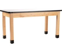 NPS Wood Science Lab Table, 24 x 48 x 30, Whiteboard Top