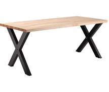 NPS Collaborator Table, 30" x 60", Rectangle, 30" Height, Butcherblock top