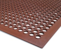 Cactus Mat 2522-R5 VIP Topdek Senior Anti-Fatigue Rubber Floor Mat,  3'x5'x1/2", Red