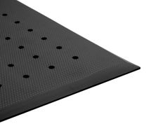 Cactus Mat 2200F-C3H Cloud Perforated Anti-Fatigue Rubber Floor Mat, 3'x3'x3/4", Black