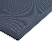 Cactus Mat 2200-35 VIP Cloud Solid Top Anti-Fatigue Rubber Floor Mat, 3'x5'x3/4", Black
