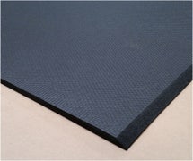 Cactus Mat 2200-34 VIP Cloud Solid Top Anti-Fatigue Rubber Floor Mat, 3'x4'x3/4", Black