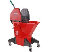 AllPoints 159-1100 26 Qt. Mop Bucket and Wringer, Red