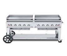 Crown Verity CV-MG-72NG Mobile Griddle - 72", Nat. Gas