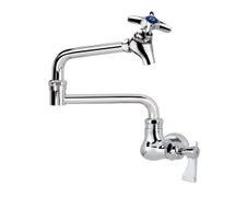 Krowne Metal 16-179L Royal Series Single Hole Wall-Mount Pot Filler Faucet with 12" Jointed Spout