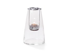 Hollowick 1608C Clear Tall Lighthouse Glass Tealight Lamp