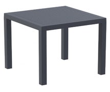 Compamia ISP164-DGR Ares Resin Square Dining Table Dark Gray 31 inch, EA of 1/EA