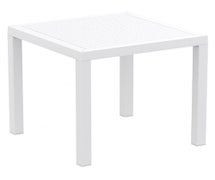 Compamia ISP164-WHI Ares Resin Square Dining Table White 31 inch, EA of 1/EA