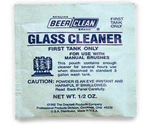 Beer Clean 15200094 Glass Cleaning Detergent Regular Formula, 100 Pouches per case