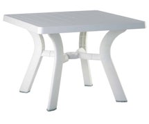 Compamia ISP168-WHI Viva Resin Square Dining Table 31 inch White, EA of 1/EA
