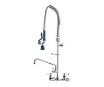 Krowne Metal 17-109WL Royal Series Wall Mount Pre-Rinse Unit with 8" Centers and 12" Add-On Faucet