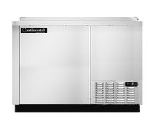 Continental Refrigerator CGC37-SS Refrigerator, Glass & Plate Chiller, Flat Top
