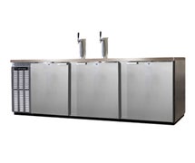 Continental Refrigerator KC90-SS Draft Beer Cooler, 90"W, 35.0 Cubic Feet