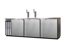 Continental Refrigerator KC90S-SS Draft Beer Cooler, 90"W, 25.0 Cubic Feet