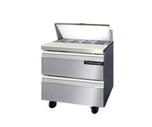 Continental Refrigerator SW27-8-D Sandwich Prep Table, 27"W, 7.4 Cu Ft Capacity