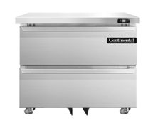 Continental Refrigerator SW32-U-D Undercounter Refrigerator, 32"W, 9.0 Cu Ft Capacity