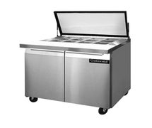 Continental Refrigerator SW36-12M-HGL Mighty Top Sandwich Prep Table With Hinged Glass Lid, 36"W, 10.3 Cu Ft Capacity