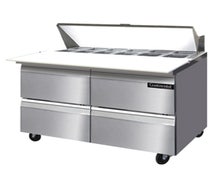 Continental Refrigerator SW48-12C-D Sandwich Prep Table, 48"W, 13.4 Cu Ft Capacity