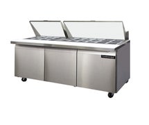 Continental Refrigerator SW72-30M Mighty Top Sandwich Prep Table, 72"W, 20.6 Cu Ft Capacity