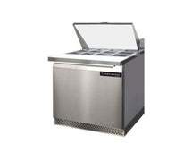 Continental Refrigerator DL27-12M-FB Mighty Top Sandwich Prep Table, Front Breather, 27"W