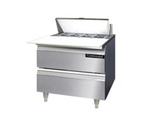 Continental Refrigerator DL32-8C-D Sandwich Prep Table, 32"W, One-Section With Drawers