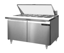 Continental Refrigerator DL48-18M Mighty Top Sandwich Prep Table, 48"W, Two-Section