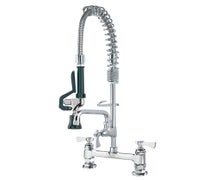 Krowne Metal  18-608L Royal Series 8" Raised Deck-Mount Space Saver Pre-Rinse Unit with 8" Add-On Faucet