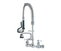 Krowne Metal  18-706L Royal Series 8" Wall-Mount Space Saver Pre-Rinse Unit with 6" Add-On Faucet