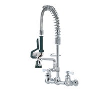 Krowne Metal  18-708L Royal Series 8" Wall-Mount Space Saver Pre-Rinse Unit with 8" Add-On Faucet