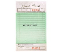 National Checking G3632 Guest Checks, One Part