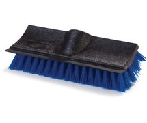 Carlisle 3619014 Flo-Pac Dual Surface Polypropylene Floor Scrubber with Rubber Squeegee, 10" Wide, Blue