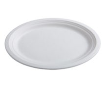 Fineline Settings 42OP1210 - Conserveware Bagasse Oval Plate - Disposable and Compostable - 12-1/2"Wx10"D