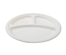 Fineline 42RP10S3 - Conserveware Disposable 3 Section Round Plate - 10" Diam.