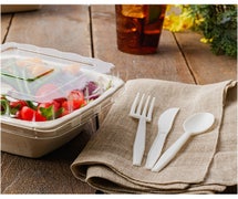 Fineline 42CKFSK.WH - Conserveware Disposable Wrapped Cutlery Kit - Includes Fork, Spoon, Knife - White